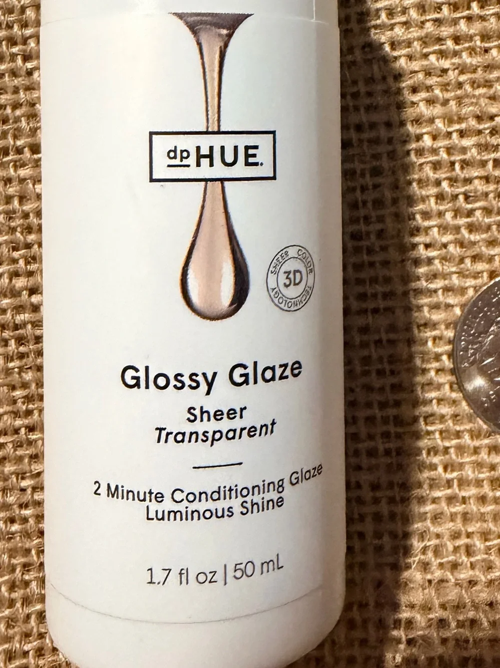DP HUE glossy glaze sheer travel NWT